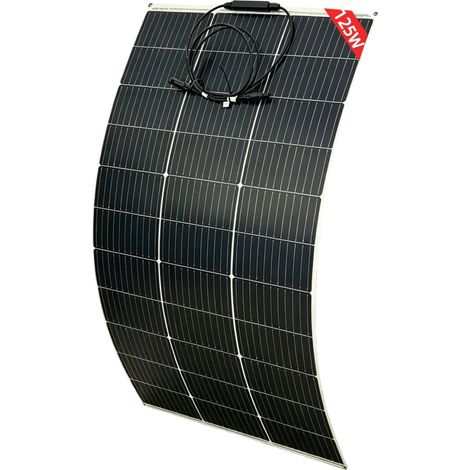 Panneau Solaire, Monocristallin, Haute Efficacité, 125W 1PC (1/2)