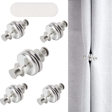 Magnetische Gardinenclips, nagellose Gardinenhaken, magnetische Saugnapf-Gardinenverschlussclips (1/5)