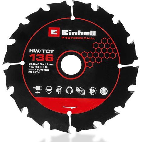 EINHELL Lame de scie circulaire - Professional 136 x 20 mm - 16 dents - bois et vinyle (1/2)