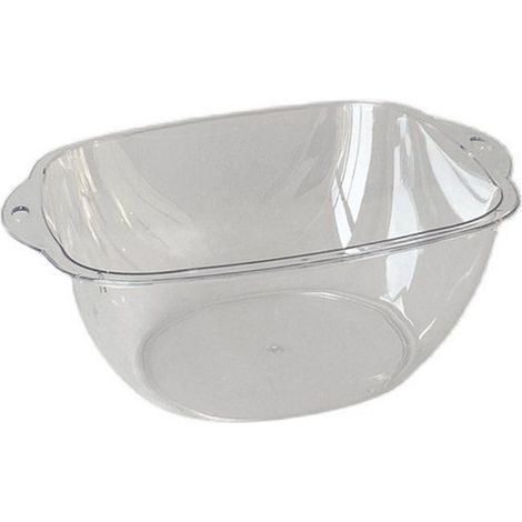 Lavabo transparent multifonctionnel portable de grande capacité, moderne et simple, en plastique, idéal pour les dortoirs, les voyages et la maison. (1/5)