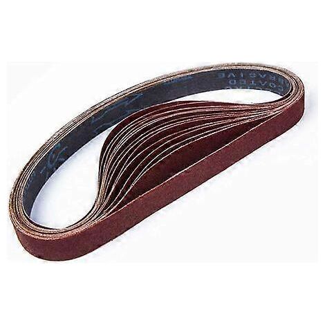 Offre d'hiver : Bandes abrasives mixtes (grains 80/120/150/240/400) pour ponceuses à bande, 25 x 762 mm, lot de 15. (1/5)