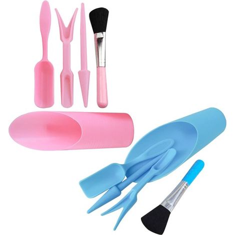 2-teiliges Set Pflanzwerkzeuge für Sukkulenten mit Mini-Gartenkelle Eimer und Bürste Ergonomisch geformt für empfindliche Wurzeln Für Blumentöpfe Rosa (1/5)