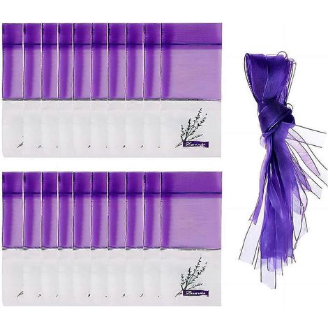 20 sachets vides de lavande pour parfumer vos placards et tiroirs (1/4)