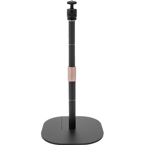 Soporte para proyector, altura ajustable, rotación de 360°, color negro. (1/2)