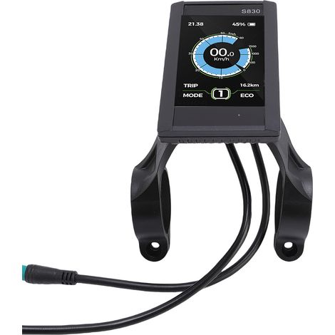 Compteur électrique avec écran LCD S830, panneau de commande et câble étanche à 5 conducteurs pour vélo/scooter électrique (1/5)
