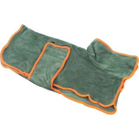 Manteau pour chien à séchage rapide, absorbant et chaud, vert, taille S, pour chiots et grands chiens. (1/5)