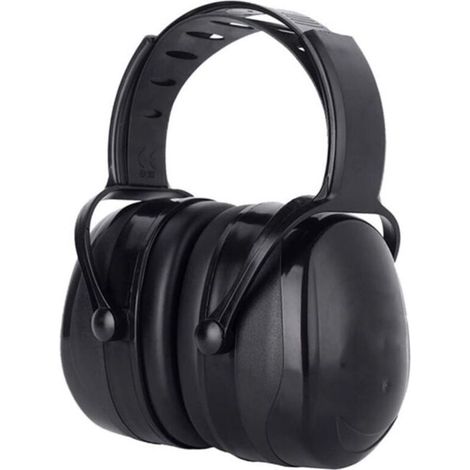 Casque anti-bruit réglable pour adulte, confortable avec atténuation SNR 38dB - Idéal en milieu bruyant ou stressant, Noir - (1/4)