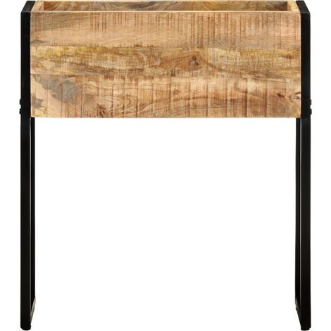 vidaXL Pflanzkasten 60x20x68 cm aus Roh-Mangoholz