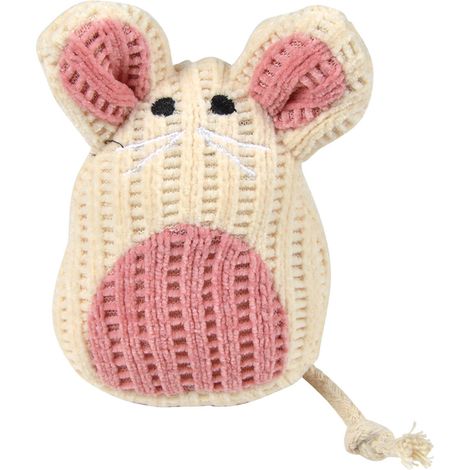 Jouet peluche souris pour chat Rose 11 cm (1/4)