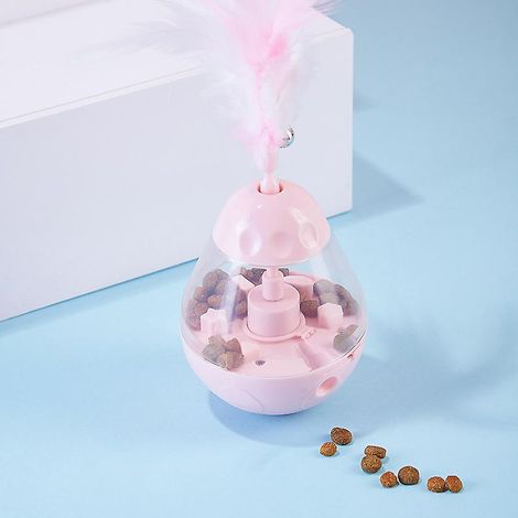 Balle interactive rose pour animaux de compagnie avec haut-parleurs intégrés pour soulager le stress et éduquer (1/5)