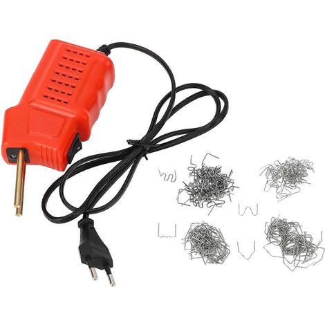 Pistolet à colle chaude portable et pistolet de soudage plastique, kit de réparation plastique avec pinces
