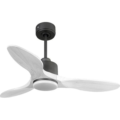 Ventilatore da soffitto Reversibile Termostato Dimmabile Wifi Motore CC Tetti inclinati Telecomando Luce a tre toni Hypersilence Memoria Shopify Vendible (AUTOMATICO) PURLINE LimaD106C03LED65259