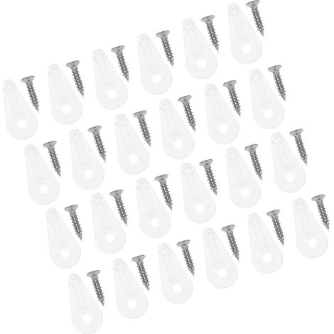 SEWACC 120 Clips de Retención Vidrio para Gabinetes con Tornillos (1/5)