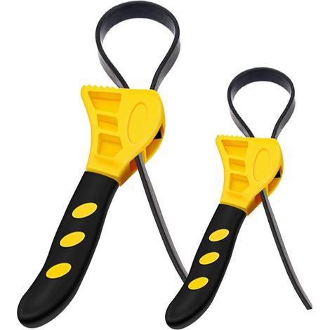 2 pièces clé sangle silicone ouverture bocal filtre huile plomberie (1/5)