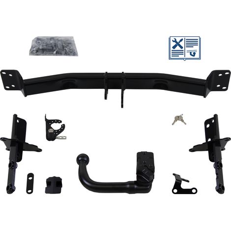 Attelage rotule démontable Brink + faisceau Trail-Tec spécifique 13 broches - FIAT 500X (1/2)