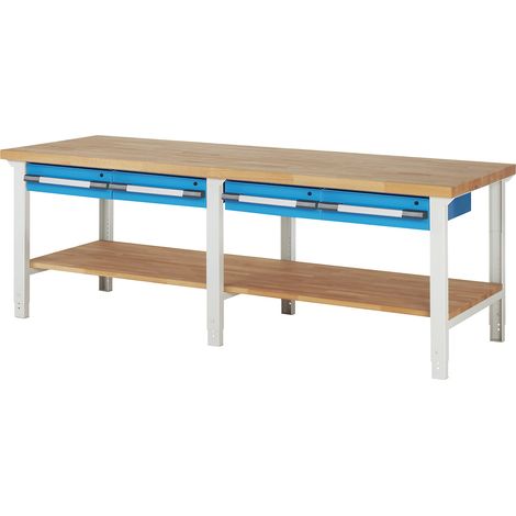 eurokraft pro, Établi, système modulaire Série 7000, 4 tiroirs