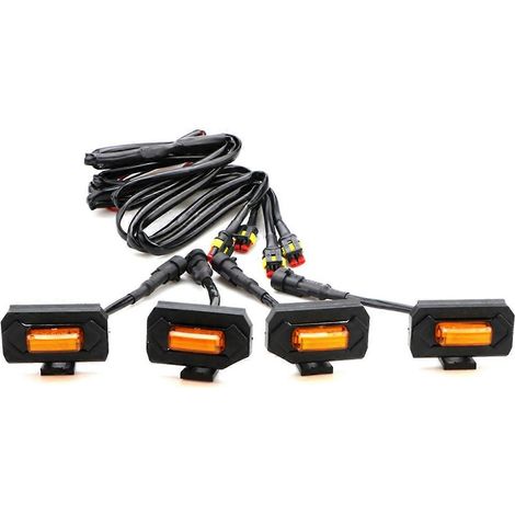 1 ensemble de feux de calandre avant à LED pour 20-21, lampe jaune -- (1/5)