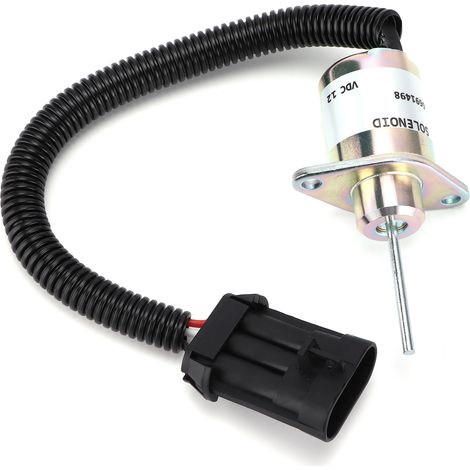 Pièce de rechange pour électrovanne d'arrêt de carburant 6691498/6691313, compatible avec les modèles Bobcat S130, S150, S160, S175, S205 et S510 (1/5)