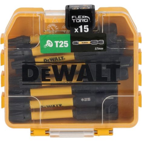Stanley Jeu de 15 embouts T25 57 mm Présentoir de comptoir 21 sets 15 pièces