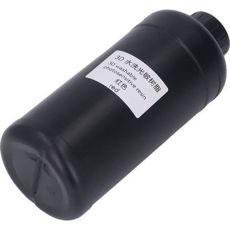 1000 ml hochfestes 3D-Druckharz, lichtempfindliches Polymer, wasserlöslich, universell für LCD und DLP, rot (1/5)