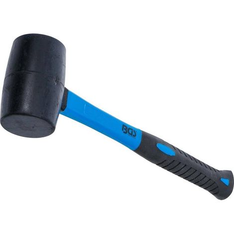 Maillet Caoutchouc 50 mm - Manche Fibres de Verre, Tête Noire - Léger et Résistant, , Pro - D-Work (1/5)