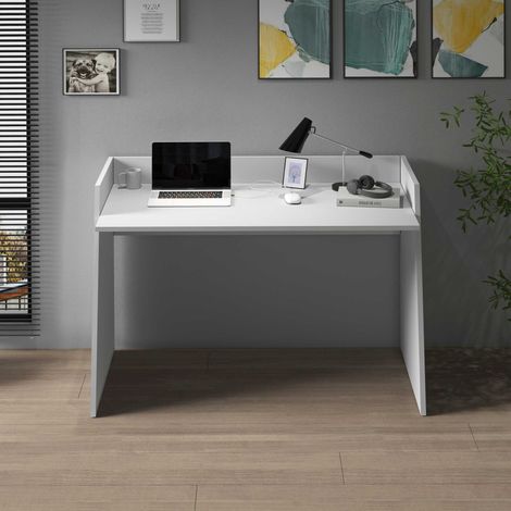WHOUS Scrivania Easy bianco opaco 100x50x75 cm (1/5)