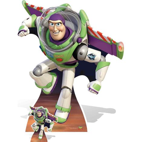 Figurine en carton Buzz L'Eclair - L'Infini et l'au-delà - Haut 123 cm (1/3)