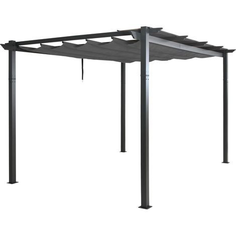 Pergola en aluminium HWC-N93, pavillon de jardin Pavillon de jardin, structure stable de 8 (1/5)