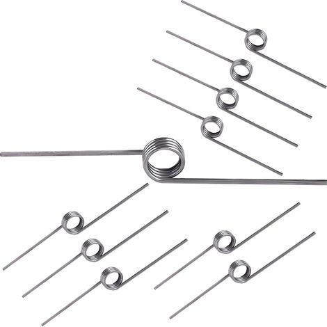 10 Pièces Ressort de Torsion, Ressort de Rappel, Acier inoxydable 304, Diamètre Extérieur 5mm, 3 Tours, Angle 180°, pour réparations à Domicile