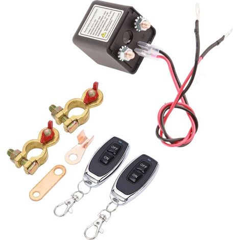 Trywise DC12V Coupe Batterie à Distance, Coupe Circuit de Voiture Anti Vol Empêche La Décharge de La Batterie, pour RV ATV Voiture Bateau, Distance de Contrôle (250A) (1/4)