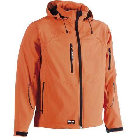 Giubbotto softshell con cappuccio Poseidon Herock Arancione M