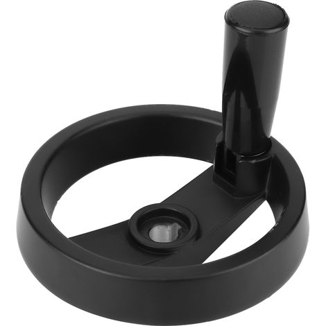 Black Hand Wheel Folding Revolving Handle 12125 for Lathe Machine Tool (1/5)