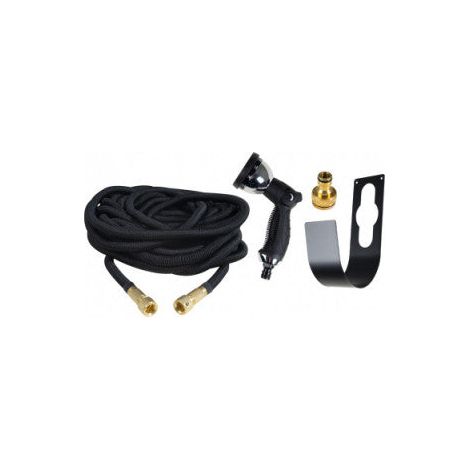 Tuyau extensible GREEN & GROW GG008573+GG006760 + pistolet multi-jets + Support en métal