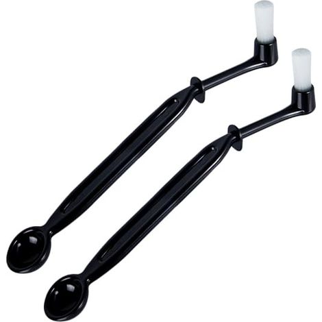 (Paquet de 2)Machine à café Machine de nettoyage à brosse à café Machine à café à espresso à nacre Outil de nettoyage de café à la cuillère (1/5)