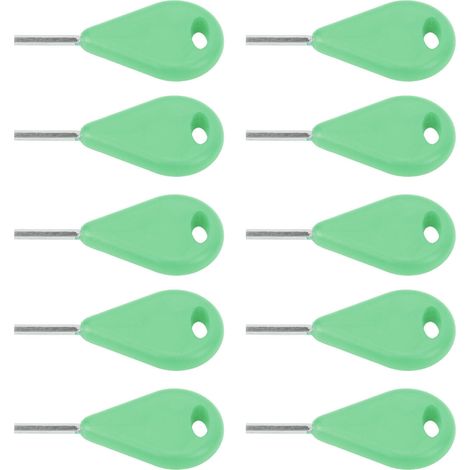 Lot de 10 clés hexagonales pour ailerons de surf FUTURE Professional (petits trous), accessoires de surf verts. (1/5)