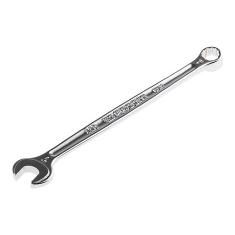 Facom – Clé mixte 7 mm – Double terminaison – Longueur 122 mm – Finition chrome satiné – Angle de 15° pour accès étroit