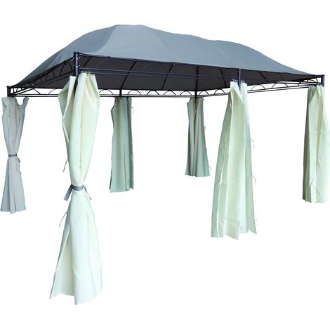 GAZEBO ACCIAIO BARBADOS 3X4MT