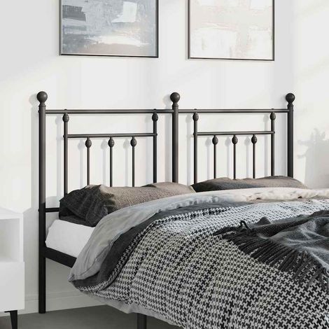 Ersatz-Kopfteil Metall Schwarz 150 cm
