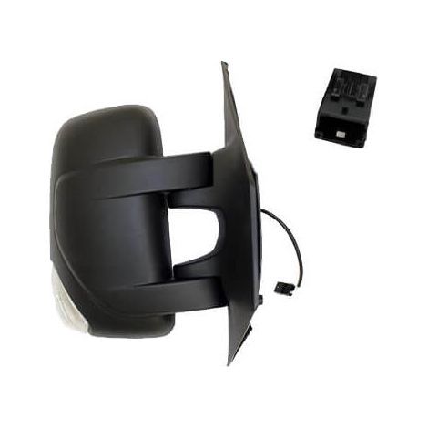 Rétroviseur électrique droit noir clignotant blanc bras court Opel Movano 2 2010-2021