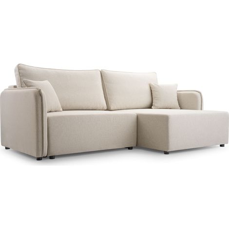 Selsey Kassian - Ecksofa mit Schlaffunktion und Bettkasten, hellbeige, rechts (1/5)