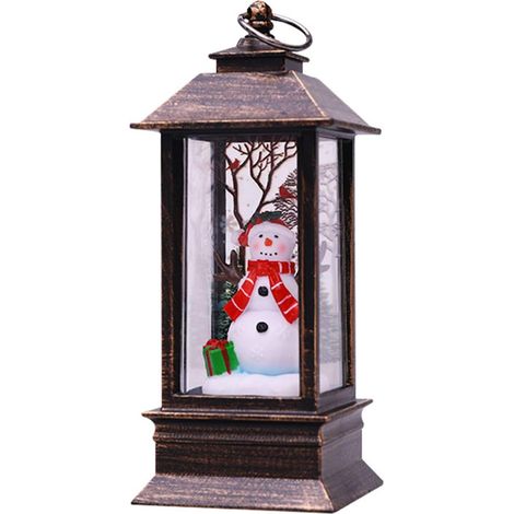 MINKUROW Farol De Navidad Lámpara Colgante Led Decoración Navideña Para Interior Y Exterior (1/5)