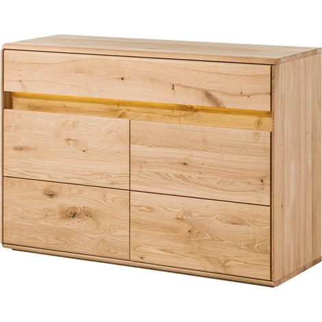 credenza in legno di Quercia Selvatica 123x43,5x86 quercia naturale oliato CARDIFF 131