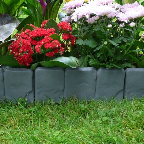 20 bordures de jardin décoratives en plastique pour pelouse et aménagement paysager (1/5)