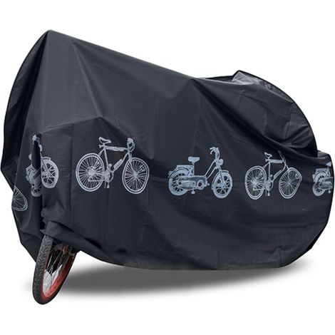 Paquet de 2 Bike Bicycle Cover Waterproof Dustproof- 200100 Bike Cover for 1 Bikes, Bike Cover Rain Sun UV Wind Snow Proof Resistant,noir (1/5)