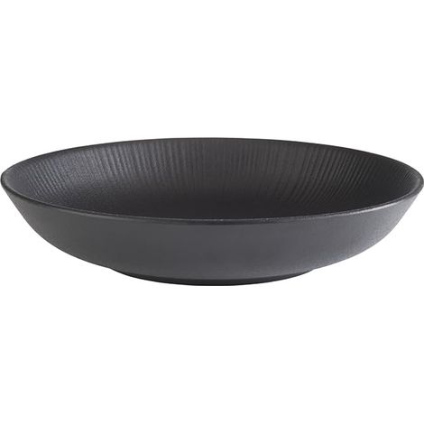 APS 85060 Bol NERO, Ø 22,5 cm, hauteur 4,5 cm, mélamine, noir, 0,8 litre (1/5)