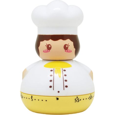 Minuterie Mécanique 60 Minutes - Minuterie Cuisine Rotative 360° Sans Pile - Pour Cuisson Boulangerie Études Enfants - 1 Pièce (1/5)