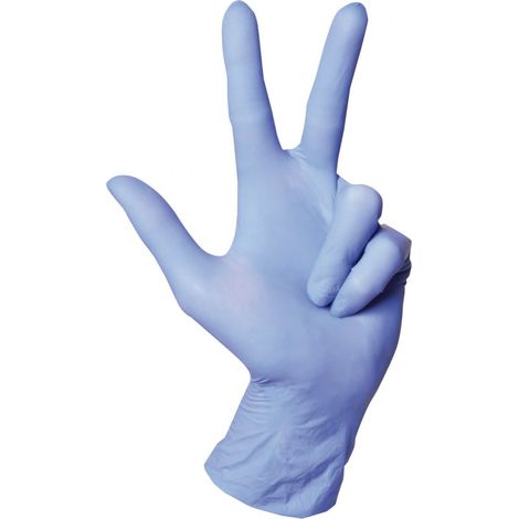 Guanti Di Protezione In Lattice Grande Modello 0446, Nitrile, Gr.L (Inscatolato 100 St.)