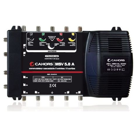Cahors Multiswitch 5 entrées (4 SAT + 1 TER) 8 Sorties