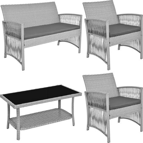 Set di mobili da giardino KALIN grigio