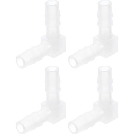 Raccord Coudé à 90 Degrés pour Tuyau de 13/16", Lot 4 Connecteurs en Forme L Valve d'Air d'Aquarium et Tuyauterie Aquariums Étangs - 1/4" (1/5)